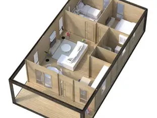 Планировка дома из бруса