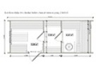 Баня квадро бочка 6м с  боковым входом и выносом топки на улицу из бруса №6