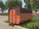 Баня квадро бочка 4м из бруса фото №1