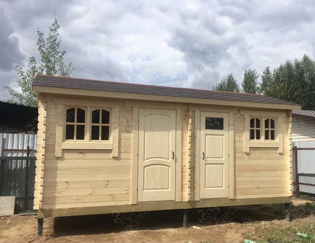 Купить Садовый домик-хозблок «Навара-2» 5.80х2.50м, 12.17м2, 135х45 мм ...