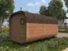 Баня квадро бочка 5м из бруса фото №3
