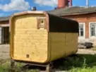 Баня квадро бочка 4м с боковым входом и выносом топки на улицу из бруса фото №4