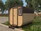 Баня квадро бочка 3м из бруса фото №1