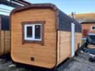 Баня бочка 6м с боковым входом и выносом топки из бруса фото №2