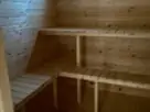 Баня бочка 6м с боковым входом и выносом топки из бруса фото №6