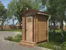 Туалетный домик/Хозблок «Креппер» из бруса фото №2