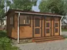 Садовый домик - хозблок «Навара» из бруса фото №1