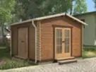 Беседка закрытая  «Кения» из бруса фото №1