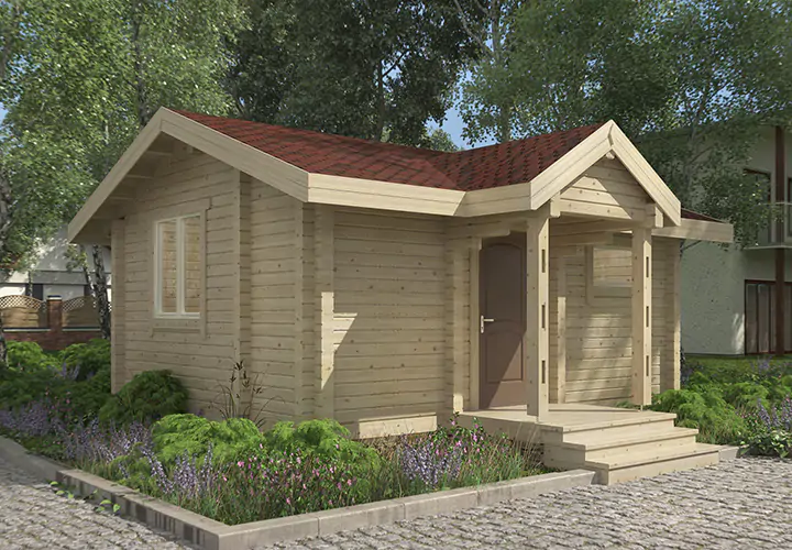 Домик-баня из бруса «Васто» фото