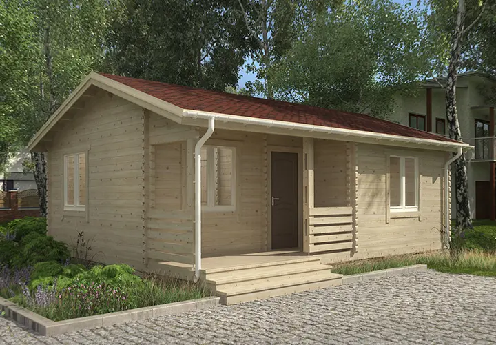 Домик-баня из бруса «Крако» фото