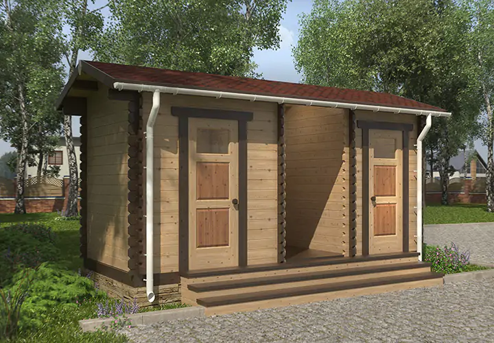 Хозблок-дровяник «Крокомвуд» фото