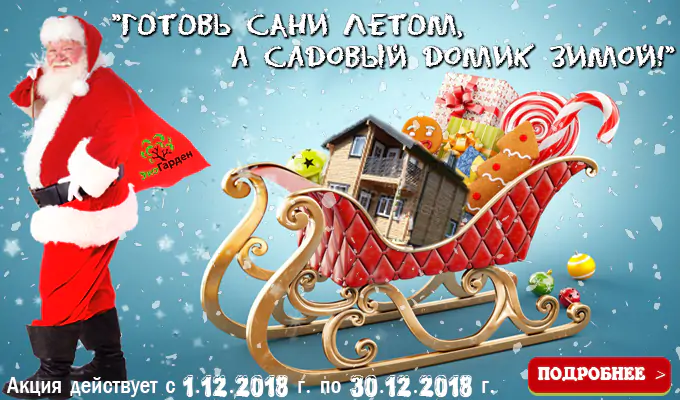 Акция «Готовь сани летом, а садовый домик - зимой!»
